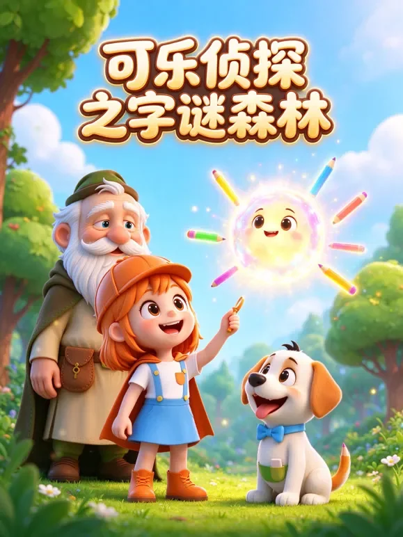 可乐侦探之字谜森林动漫海报