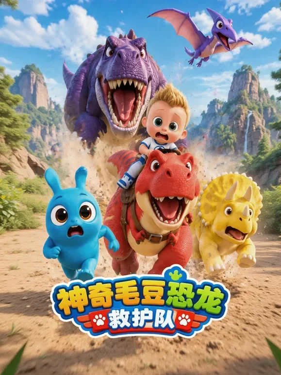 神奇毛豆恐龙救护队动漫海报