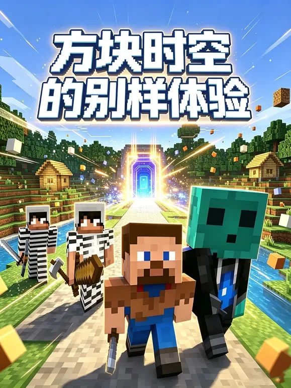 方块时空的别样体验动漫海报
