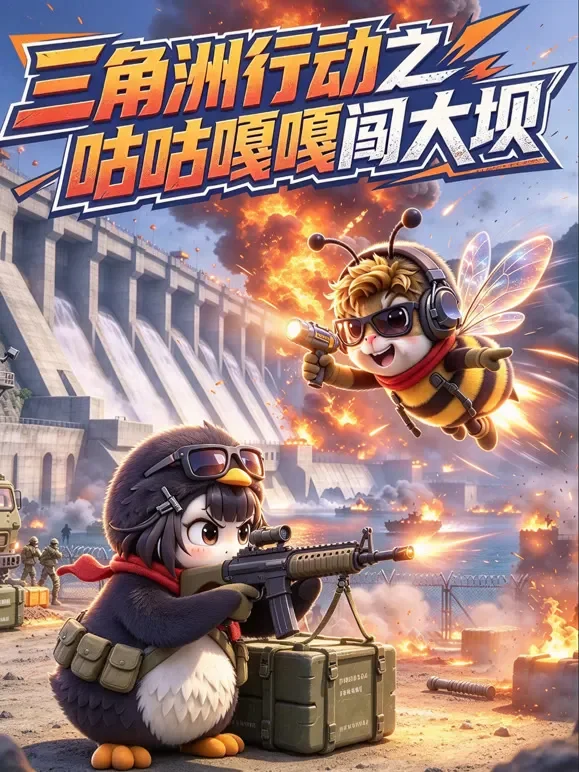 三角洲行动之咕咕嘎嘎闯大坝动漫海报