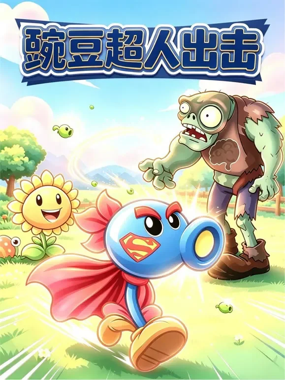 豌豆超人出击动漫海报