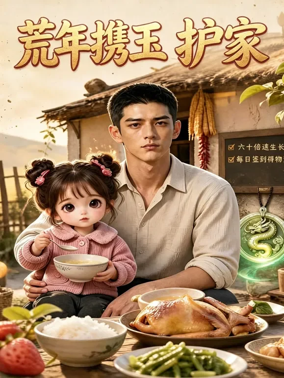 荒年携玉护家动漫海报