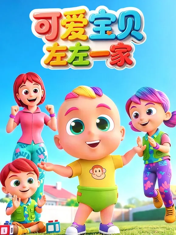 可爱宝贝左左一家动漫海报