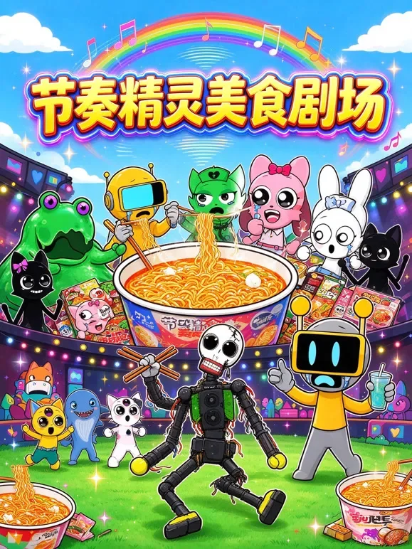 节奏精灵美食剧场动漫海报