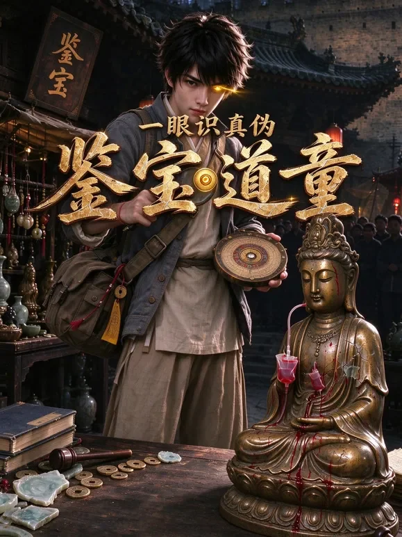 鉴宝道童动漫海报
