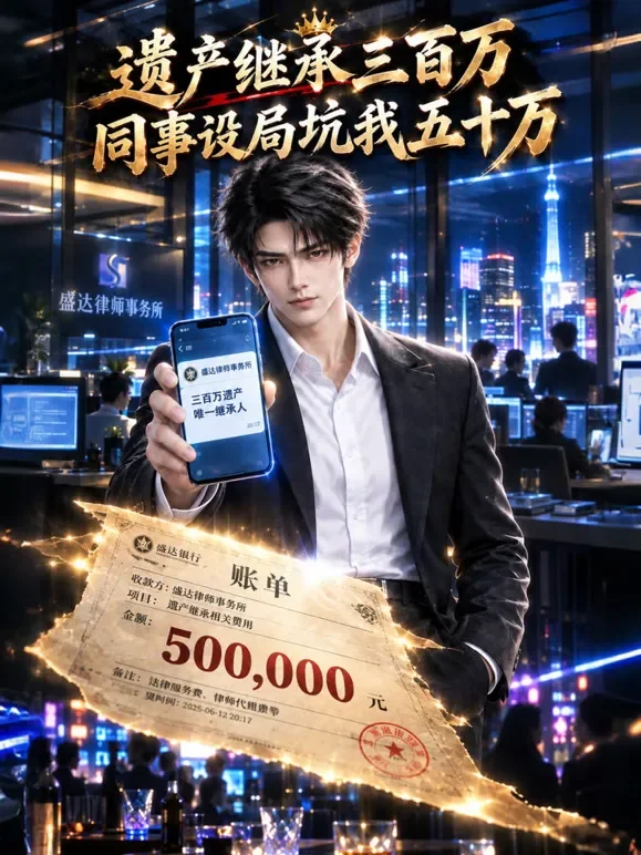 遗产继承三百万，同事设局坑我五十万动漫海报