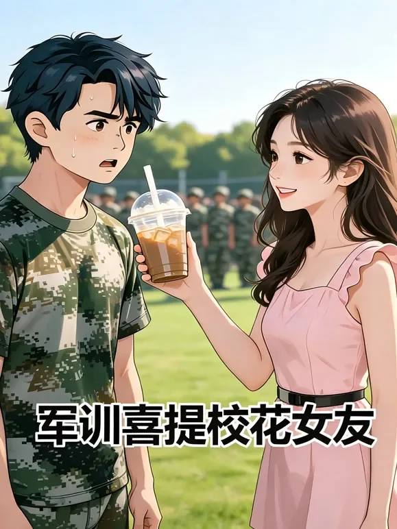 军训喜提校花女友动漫海报