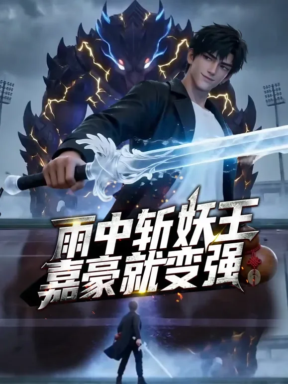 雨中斩妖王，嘉豪就变强动漫海报