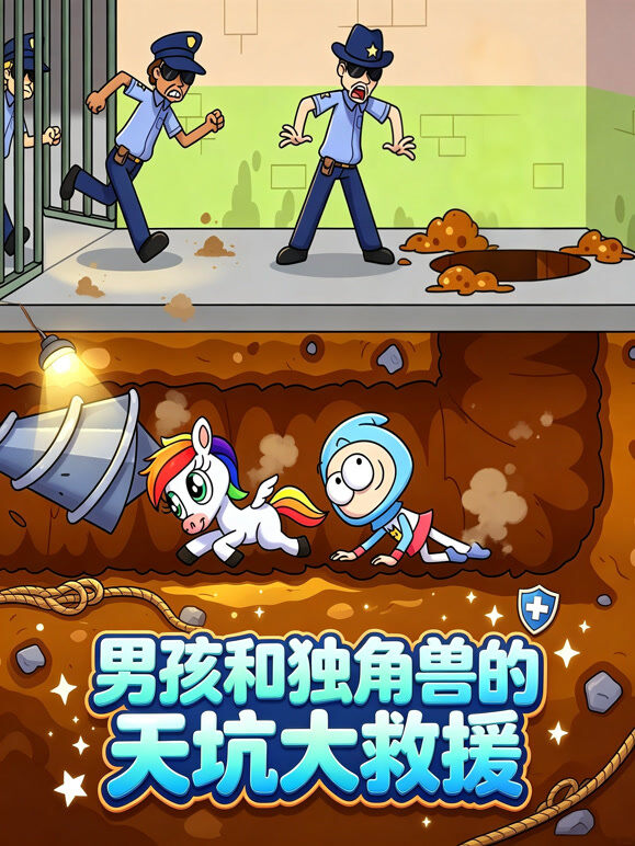 男孩和独角兽的天坑大救援