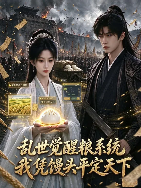 乱世觉醒粮系统，我凭馒头平定天下动漫海报