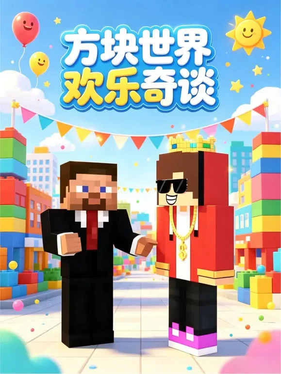 方块世界欢乐奇谈动漫海报