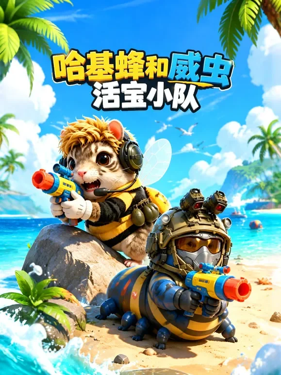 哈基蜂和威虫活宝小队动漫海报