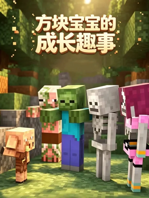 方块宝宝的成长趣事动漫海报