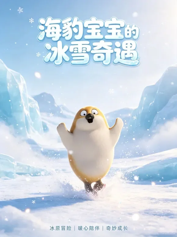 海豹宝宝的冰雪奇遇动漫海报