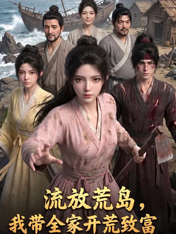 流放荒岛，我带全家开荒致富动漫海报
