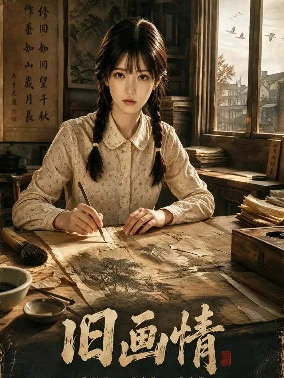 旧画情动漫海报