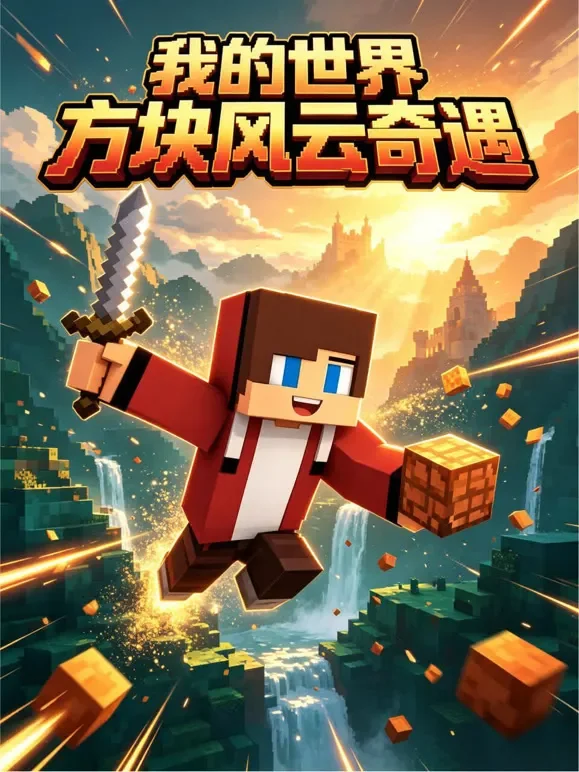 我的世界方块风云奇遇动漫海报