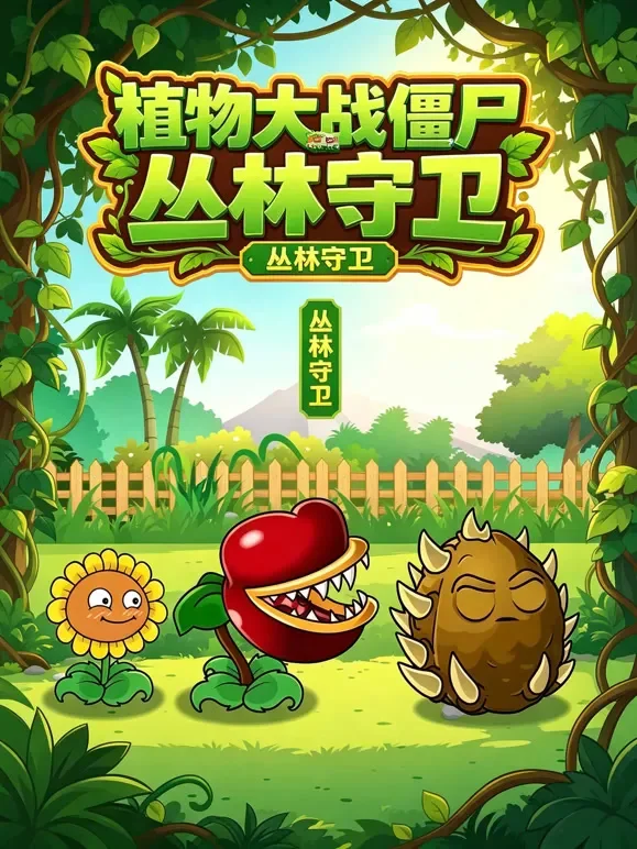 植物大战僵尸：丛林守卫动漫海报