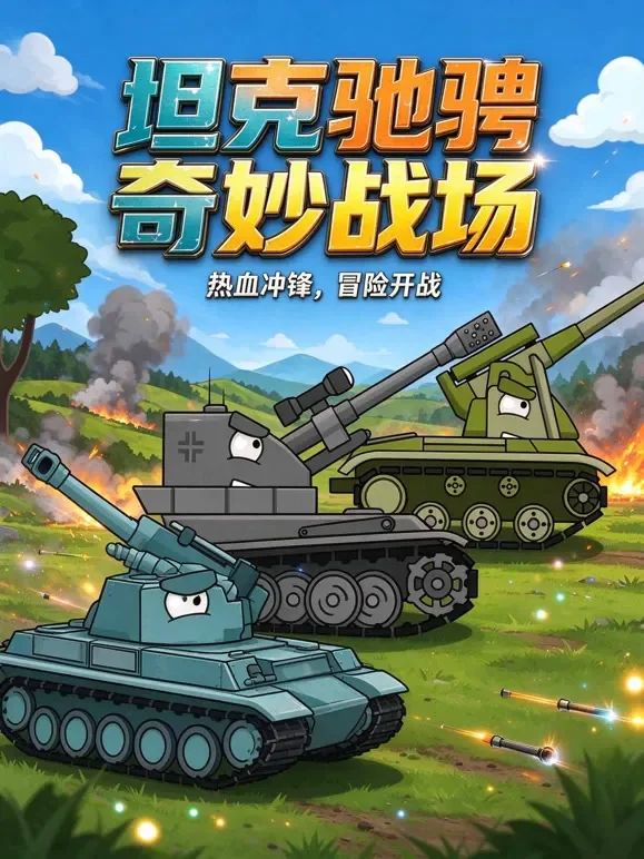 坦克驰骋奇妙战场动漫海报