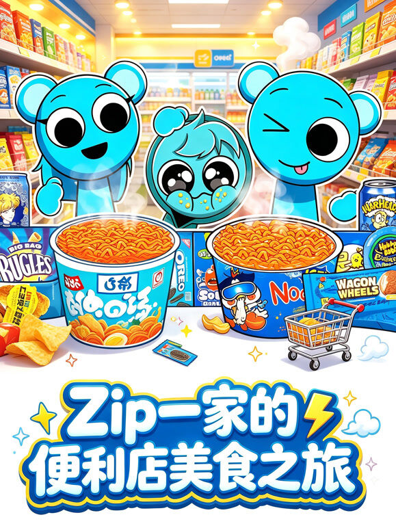 Zip一家的便利店美食之旅