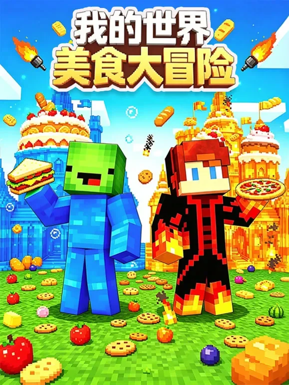 我的世界美食大冒险动漫海报