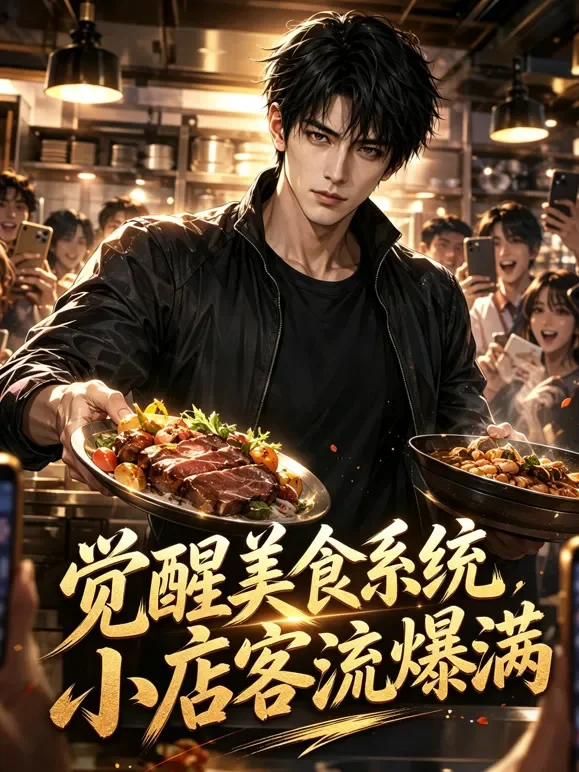 觉醒美食系统，小店客流爆满动漫海报