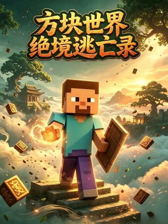 方块世界绝境逃亡录动漫海报