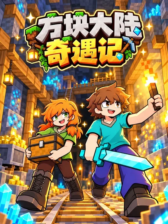 方块大陆奇遇记动漫海报