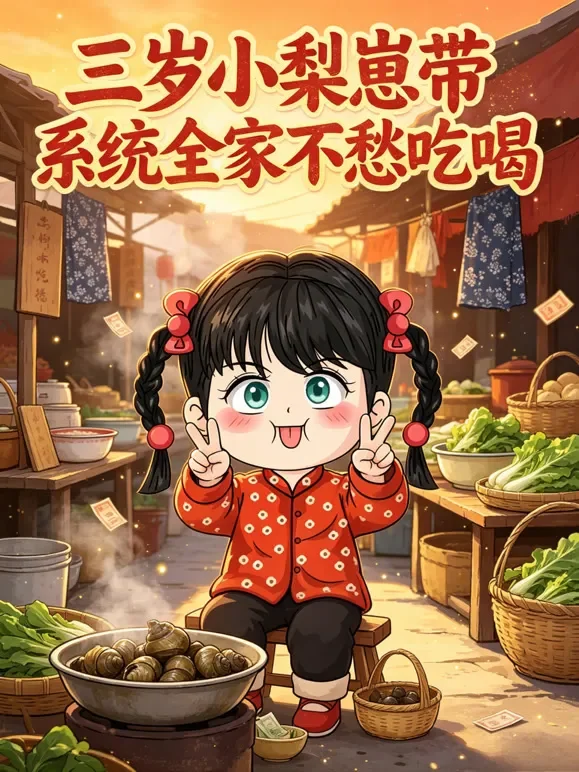 三岁小梨崽带系统全家不愁吃喝动漫海报