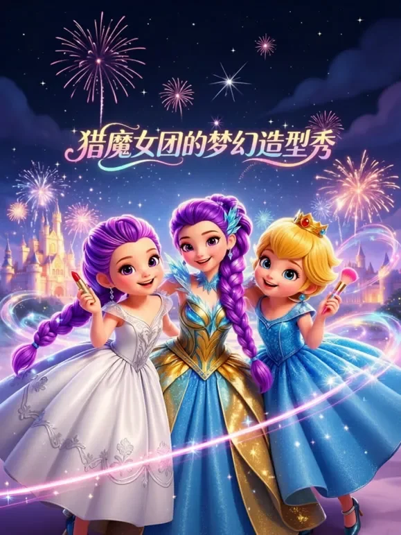 猎魔女团的梦幻造型秀动漫海报