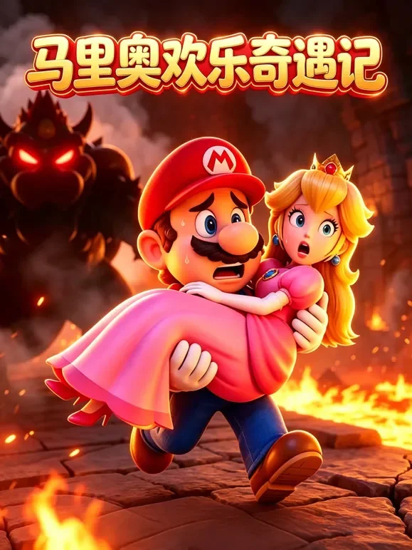 马里奥欢乐奇遇记动漫海报