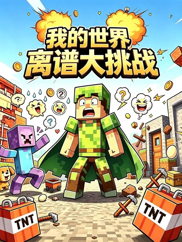 我的世界离谱大挑战动漫海报