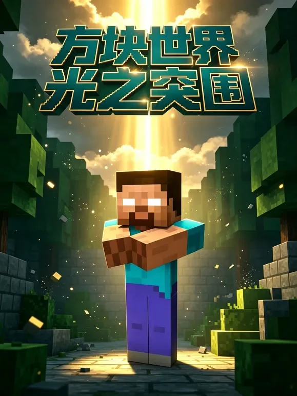 方块世界光之突围动漫海报