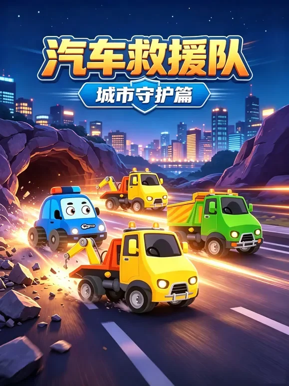 汽车救援队：城市守护篇动漫海报