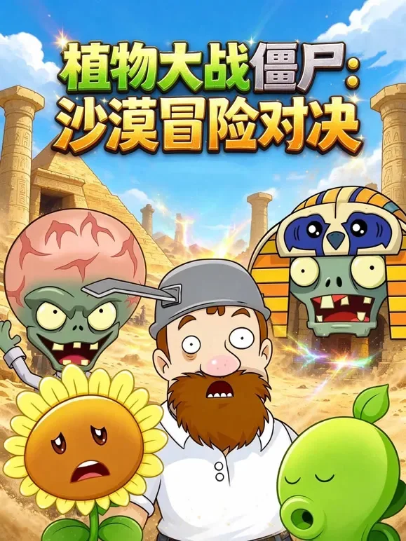 植物大战僵尸：沙漠冒险对决动漫海报