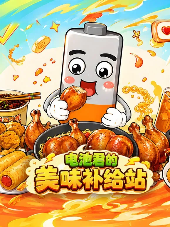 电池君的美味补给站动漫海报
