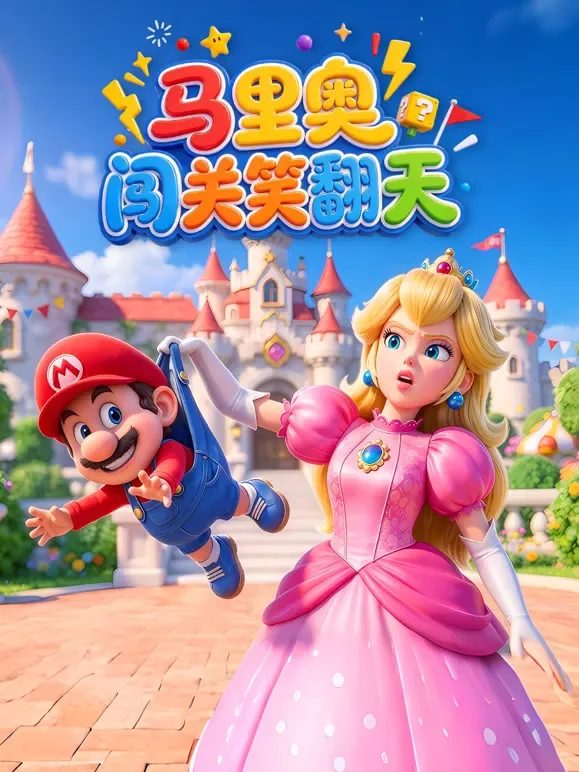 马里奥闯关笑翻天动漫海报
