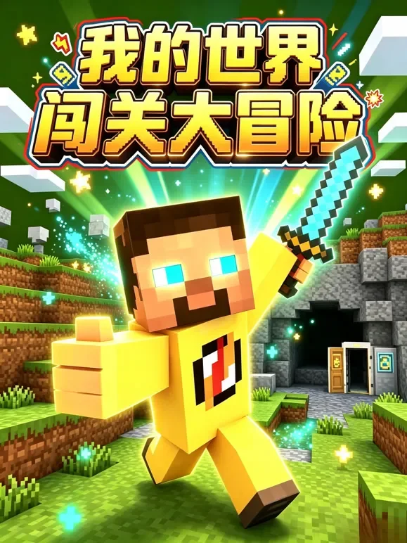 我的世界闯关大冒险动漫海报