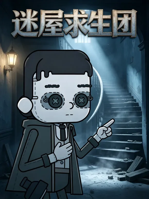 迷屋求生团动漫海报