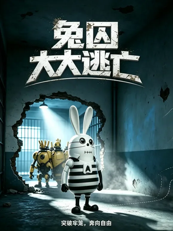 兔囚大逃亡动漫海报