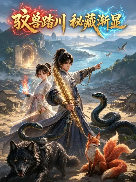 驭兽踏川，秘藏渐显动漫海报
