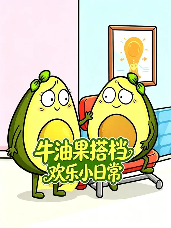 牛油果搭档欢乐小日常动漫海报