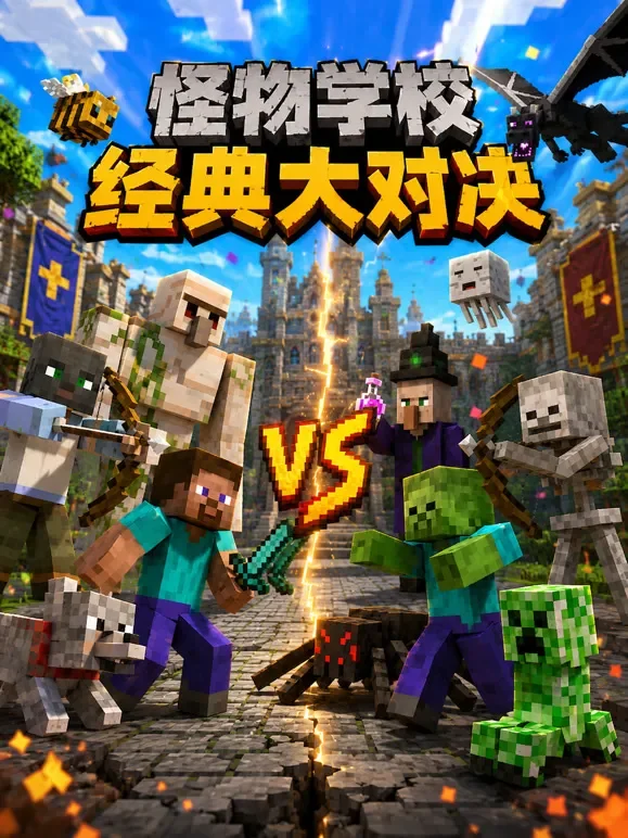怪物学校经典大对决动漫海报