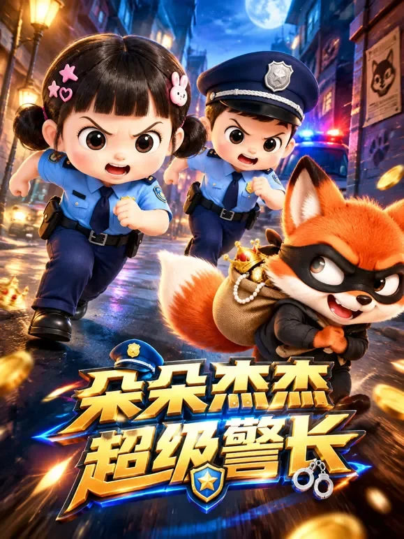 朵朵杰杰超级警长动漫海报
