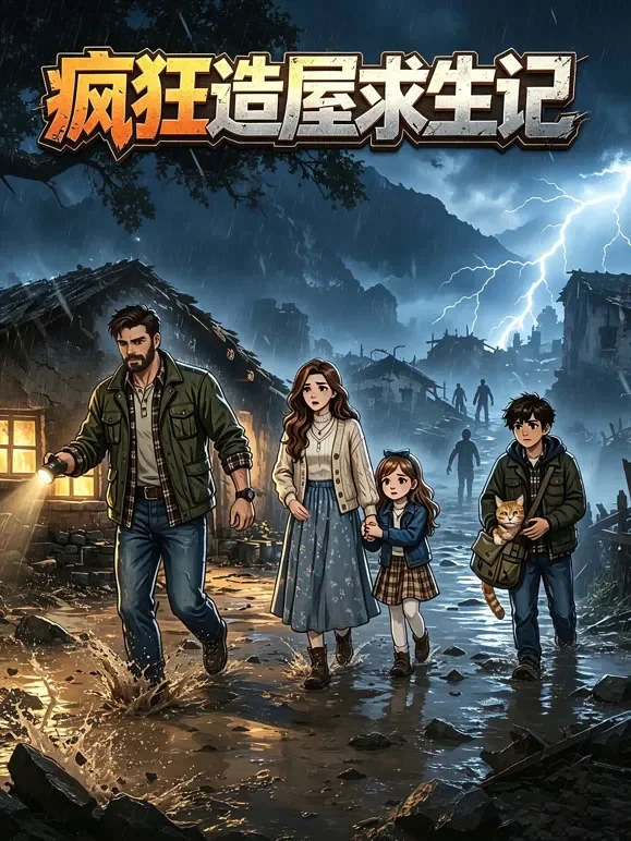 疯狂造屋求生记动漫海报