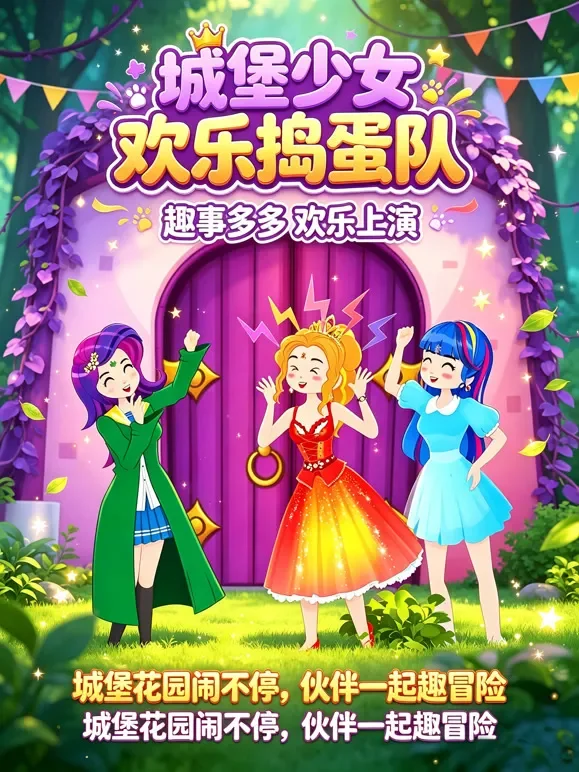 城堡少女欢乐捣蛋队动漫海报