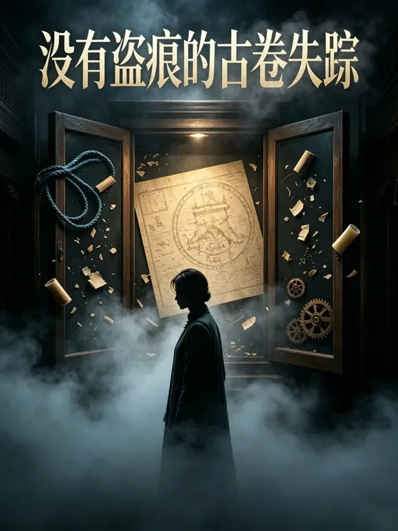 毫无盗痕的古卷竟失踪动漫海报