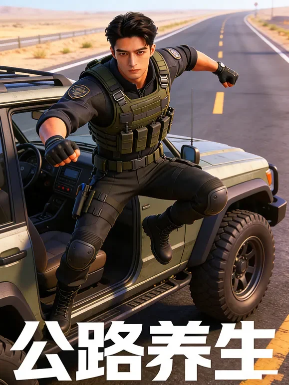 公路养生动漫海报
