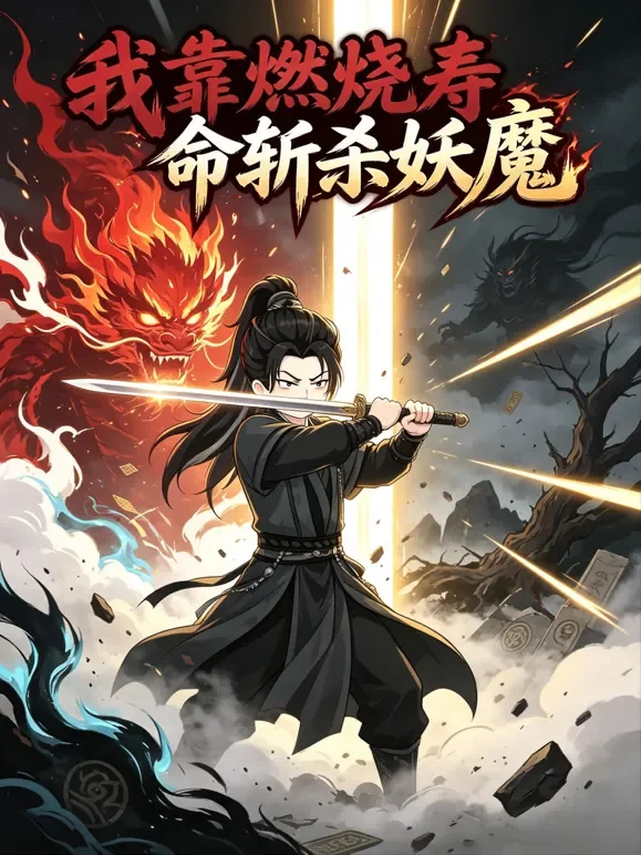 我靠燃烧寿命斩杀妖魔动漫海报