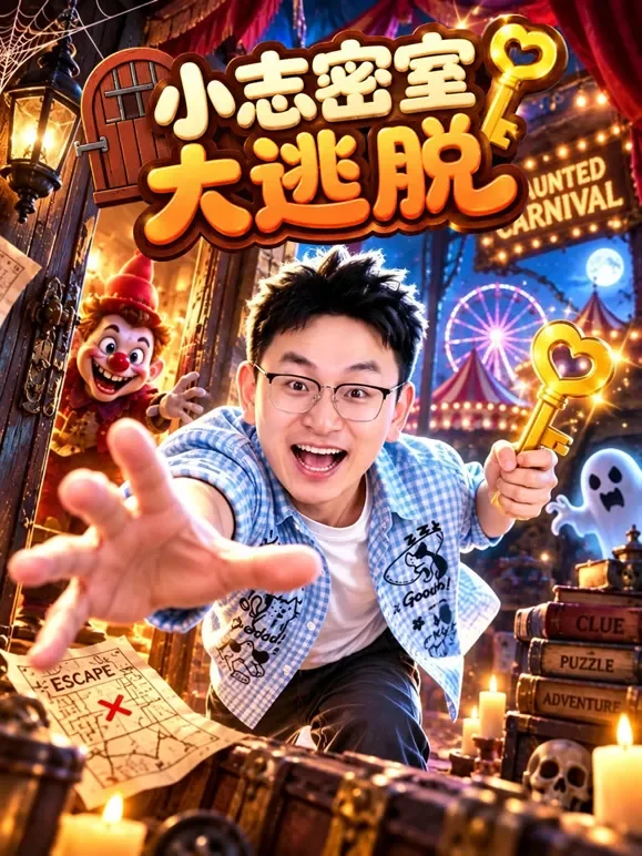 小志密室大逃脱动漫海报